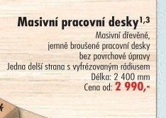 Masivní pracovní desky