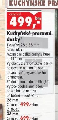 Kuchyňské pracovní desky