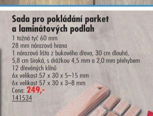 Sada pro pokládání parket a laminátových podlah