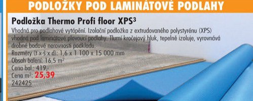 Podložka Thermo Profi floor XPS