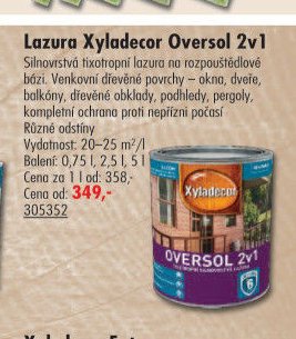 Lazura Xyladecor Oversol 2v1