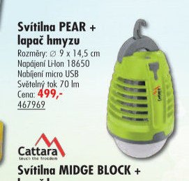 Svítilna PEAR + lapač hmyzu