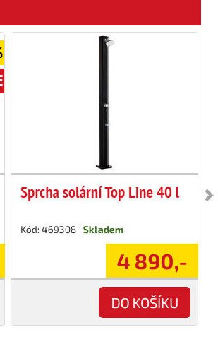 Sprcha solární Top Line 40 l