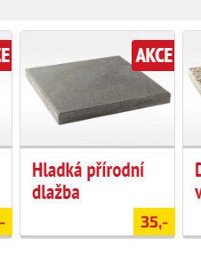 Hladká přírodní dlažba