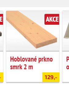 Hoblované prkno smrk 2 m