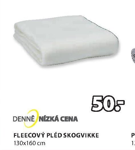 FLEECOVÝ PLÉD SKOGVIKKE 130x160 cm