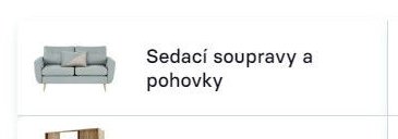 Sedací soupravy a pohovky