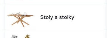 Stoly a stolky