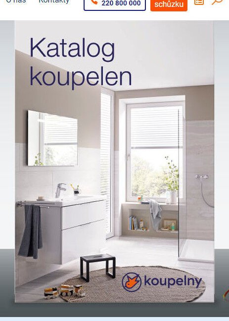 Katalog koupelen (hlavní vizuál)