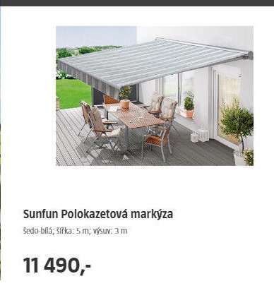 Sunfun Polokazetová markýza