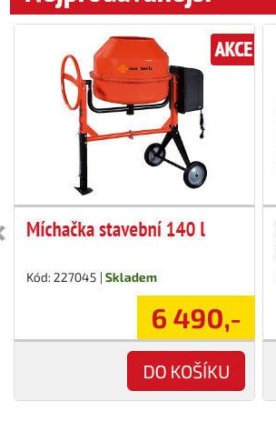 Míchačka stavební 140 l