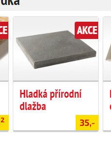 Hladká přírodní dlažba