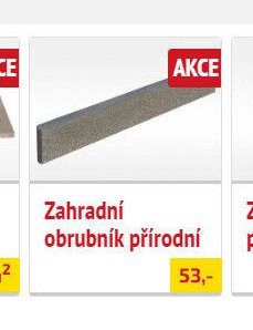 Zahradní obrubník přírodní