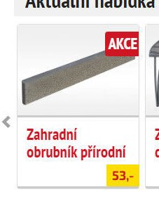Zahradní obrubník přírodní