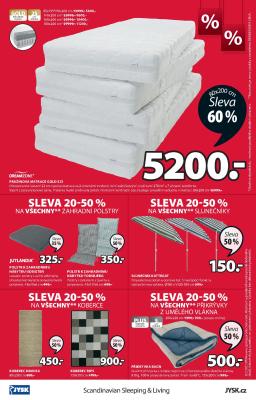 akční leták Jysk 22.7.2021-4.8.2021