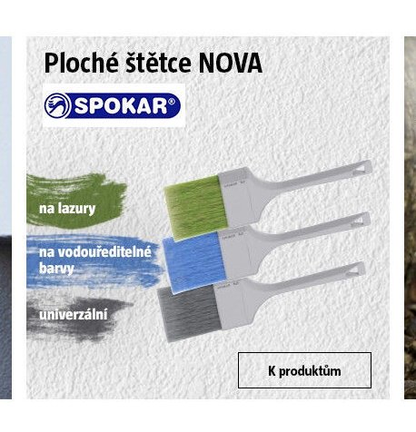 Ploché štětce NOVA