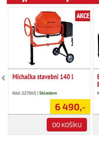 Míchačka stavební 140 l