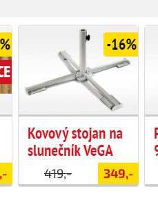 Kovový stojan na slunečník VeGA