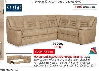 VARIABILNÍ SEDACÍ SOUPRAVA MERLIN