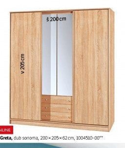 Šatní skříň Greta