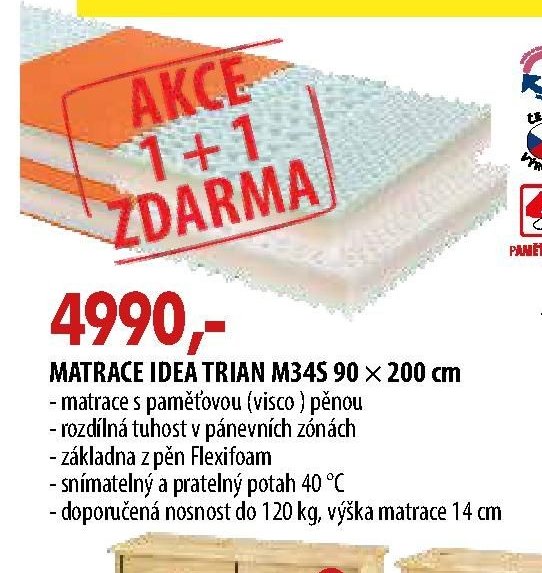 MATRACE IDEA TRIAN 90 x 200 cm