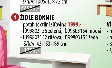 ŽIDLE BONNIE 4