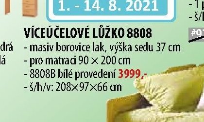VÍCEÚČELOVÉ LŮŽKO 8808