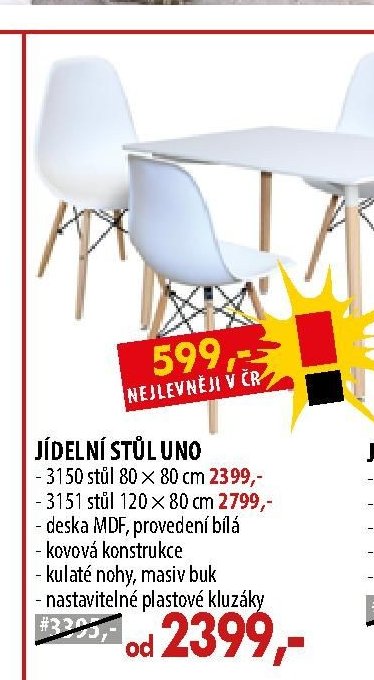 JÍDELNÍ STŮL UNO