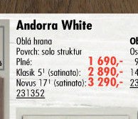 Dveře Andorra White (Plné)
