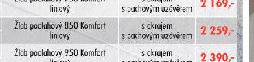 Žlab podlahový Komfort 850