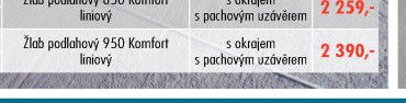 Žlab podlahový Komfort 950