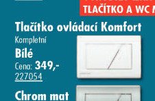 Tlačítko ovládací Komfort Bílé