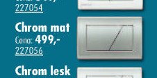 Tlačítko ovládací Komfort Chrom mat
