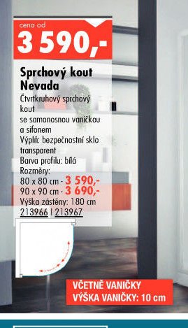 Sprchový kout Nevada