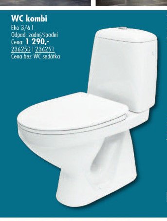 WC kombi Eko 3/6 l