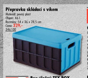 Přepravka skládací s víkem