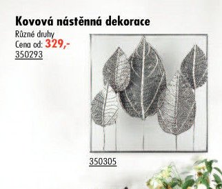 Kovová nástěnná dekorace