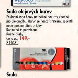 Sada olejových barev