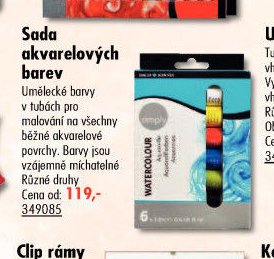 Sada akvarelových barev