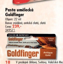 Pasta umělecká Goldfinger
