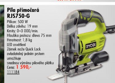 Pila přímočará RJS750-G