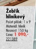 Žebřík hliníkový 1 x 9