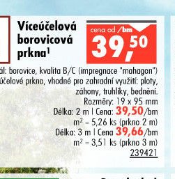 Víceúčelová borovicová prkna