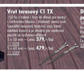 Vrut terasový C1 TX