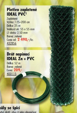 Pletivo zapletené IDEAL PVC