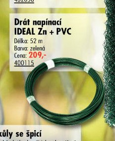 Drát napínací IDEAL Zn + PVC