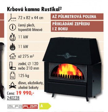 Krbová kamna Rustikal