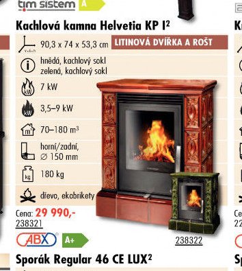 Kachlová kamna Helvetia KP I