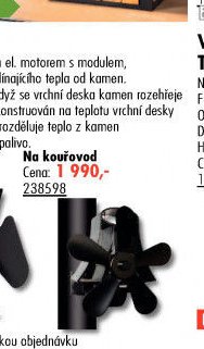 Ventilátor krbový (standard)