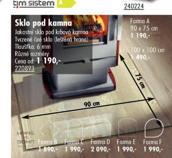 Sklo pod kamna